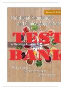 TEST BANK FOR NUTRITIONAL FOUNDATIONS AND CLINICAL APPLICATIONS 7TH EDITION