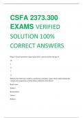 CSFA 2373.300  EXAMS VERIFIED  SOLUTION 100%  CORRECT ANSWERS