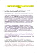 NR 325 ADULT HEALTH FINAL GUDE&period;&vert; VERIFIED GUIDE