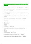 State of Texas Security Level II Certification exam with 100&percnt; correct answers 2024