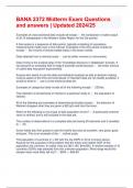 BANA 2372 Midterm Exam Questions and answers &vert; Updated 2024&sol;25