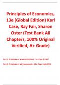 Test Bank for Principles of Economics 13th Edition (Global Edition) By Karl Case, Ray Fair, Sharon Oster (All Chapters, 100% Original Verified, A+ Grade)