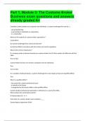 Part 1, Module 3 The Customs Broker Business exam questions and answers already graded A+.