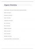 Organic Chemistry Practice Exam Question And Answers.