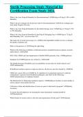 Sterile Processing Study Material for Certification Exam Study 2024