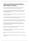 Advanced Pathophysiology Midterm 6501 Walden University Questions With Correct Answers&excl;&excl;