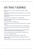 ATI TEAS 7 SCIENCE