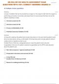 NR-305&colon;&vert; NR 305 HEALTH ASSESSMENT EXAM 3 QUESTIONS WITH 100&percnt; CORRECT ANSWERS&vert; GRADED A&plus;