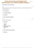 NR-305&colon;&vert; NR 305 HEALTH ASSESSMENT FINAL EXAM QUESTIONS WITH 100&percnt; CORRECT ANSWERS&vert; GRADED A&plus;