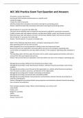 ACC 202 Practice Exam Test Question and Answers