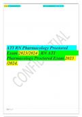  ATI RN Pharmacology Proctored   Exam 2023/2024  ,ATI RN PharmacologyProctored Exam 2023 /2024