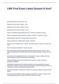 LMS Final Exam Latest Quizzes & Ans&excl;&excl;