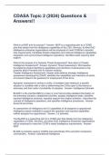 CDASA Topic 2 &lpar;2024&rpar; Questions & Answers&excl;&excl;