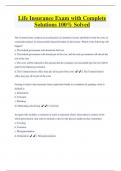 Michigan Life Insurance State Bundled Exams 2024&sol;2025 Questions and Answers 100&percnt; Solved &period;&period;&period;Grade A&plus;