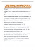 LMS Chapter 1 and 2 Test Review Questions and Answers 100&percnt; Correct 