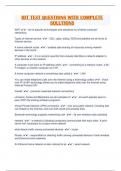 IDT TEST QUESTIONS WITH COMPLETE SOLUTIONS 