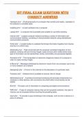 IDT Final Exam Questions with Correct Answers