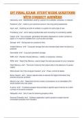 IDT Final Exam  Study Guide Questions with Correct Answers 