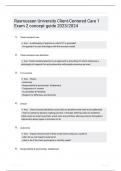 Rasmussen University ClientCentered Care 1 Exam 2 concept guide 20232024