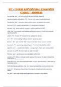 IDT - Course Review Final Exam With Correct Answers 