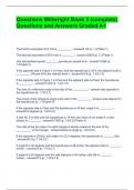 Questions Millwright Book 3 (complete) Questions and Answers Graded A+
