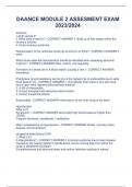 DAANCE MODULE 2 ASSESMENT EXAM  2023&sol;2024