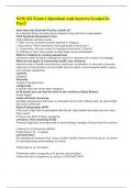 NUR 221 Exam 1 Questions And Answers Graded To Pass&excl;&excl;