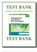 Introduction to Clinical Pharmacology 10th Edition Test Bank by Constance Visovsky