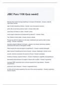 JIBC Para 1100 Quiz week2 with complete solutions