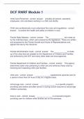 DCF RNRF Module 1 qustions and answers already solved 2024