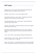 DCF exam questions and answers 2024