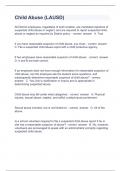 Child Abuse&period; questions and answers verified 2024