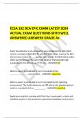 ECSA 102 BCA EPIC EXAM LATEST 2024  ACTUAL EXAM QUESTIONS WITH WELL ANSWERED ANSWERS GRADE A+ 