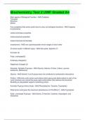 Biochemistry Test 2 UWF Graded A&plus;