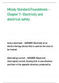 Milady Standard Foundations -  Chapter 7- Electricity and  electrical safety 