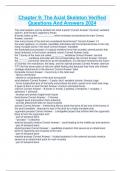 Chapter 9&colon; The Axial Skeleton Verified Questions And Answers 2024