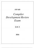 ITP 435 COMPILER DEVELOPMENT REVIEW EXAM Q & A 2024 USC