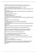D&D Driving School Exam Questions And Answers&period;