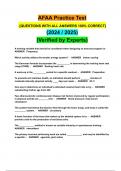 AFAA  EXAM BUNDLE&vert;&vert; ACTUAL EXAMS&vert;&vert; ACTUAL TESTS &vert;&vert; FULL PACKAGED SOLUTION 2024 &lpar; A&plus; GRADED 100&percnt; VERIFIED&rpar;