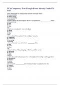 PCA Competency Test &lpar;Georgia Exam&rpar; Already Graded To Pass&period;