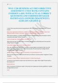 WGU C201 BUSINESS ACUMEN OBJECTIVE  ASSESSMENT 2 TEST BANK CONTAINS  &lpar;VERSION A &B &rpar; WITH ACTUAL CORRECT  QUESTIONS AND VERIFIED DETAILED  RATIONALES ANSWERS 2024&lpar;NEWEST&rpar;  ALREADY GRADED A&plus;