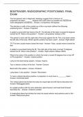 BONTRAGER&semi; RADIOGRAPHIC POSITIONING&colon; FINAL EXAM
