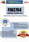FIN3704 Assignment 3 Semester 1 2024