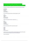 WGU Course C839 - Intro to Cryptography Questions With Correct Answers GRADED A 2024 