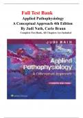 Applied Pathophysiology A Conceptual Approach to the Mechanisms of Disease 4th Edition&period;&period;&period;Latest 2024