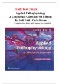 Applied Pathophysiology A Conceptual Approach to the Mechanisms of Disease 4th Edition/All Chapters