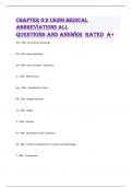 Chapter 6:2 Using Medical  Abbreviations all  Questions and Answer Rated A+ 