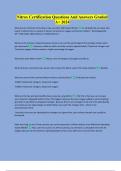 Nitrox Certification Questions And Answers Graded A&plus; 2024