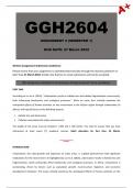 GGH2604 Assignment 2 &lbrack;Detailed Answers&rsqb; Semester 1 - Due&colon; 27 March 2024
