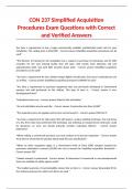 CON 237 Simplified Acquisition Procedures Exam Questions with Correct and Verified Answers